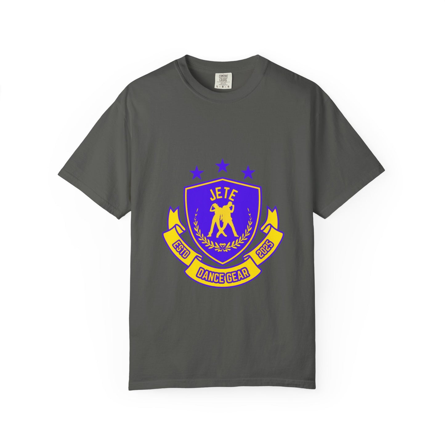 "Jeté Dance Gear" Unisex Garment-Dyed T-Shirt – Collegiate-Style Graphic Tee – Dance Apparel for Dancers & Performers