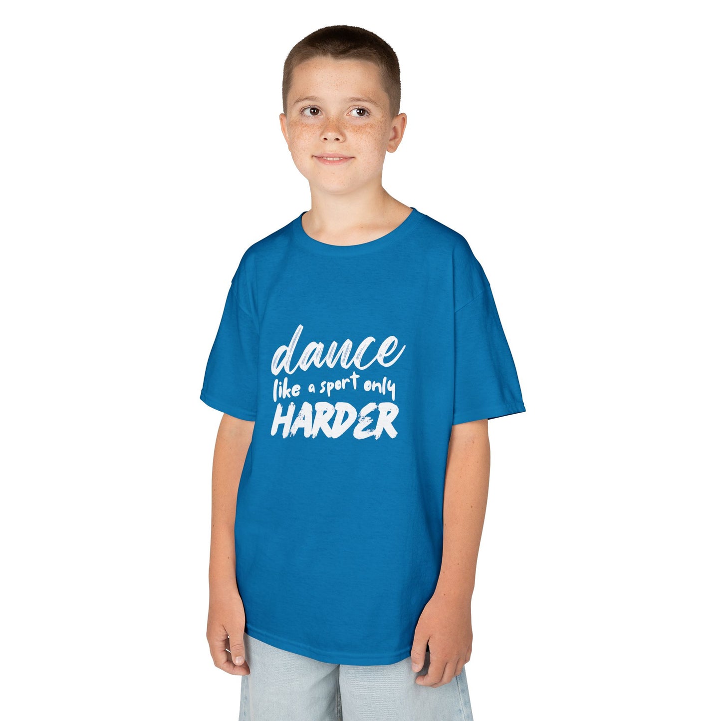“Dance Like a Sport Only Harder” Kids Heavy Cotton™ Tee – Dance-Inspired Graphic Tee for Youth
