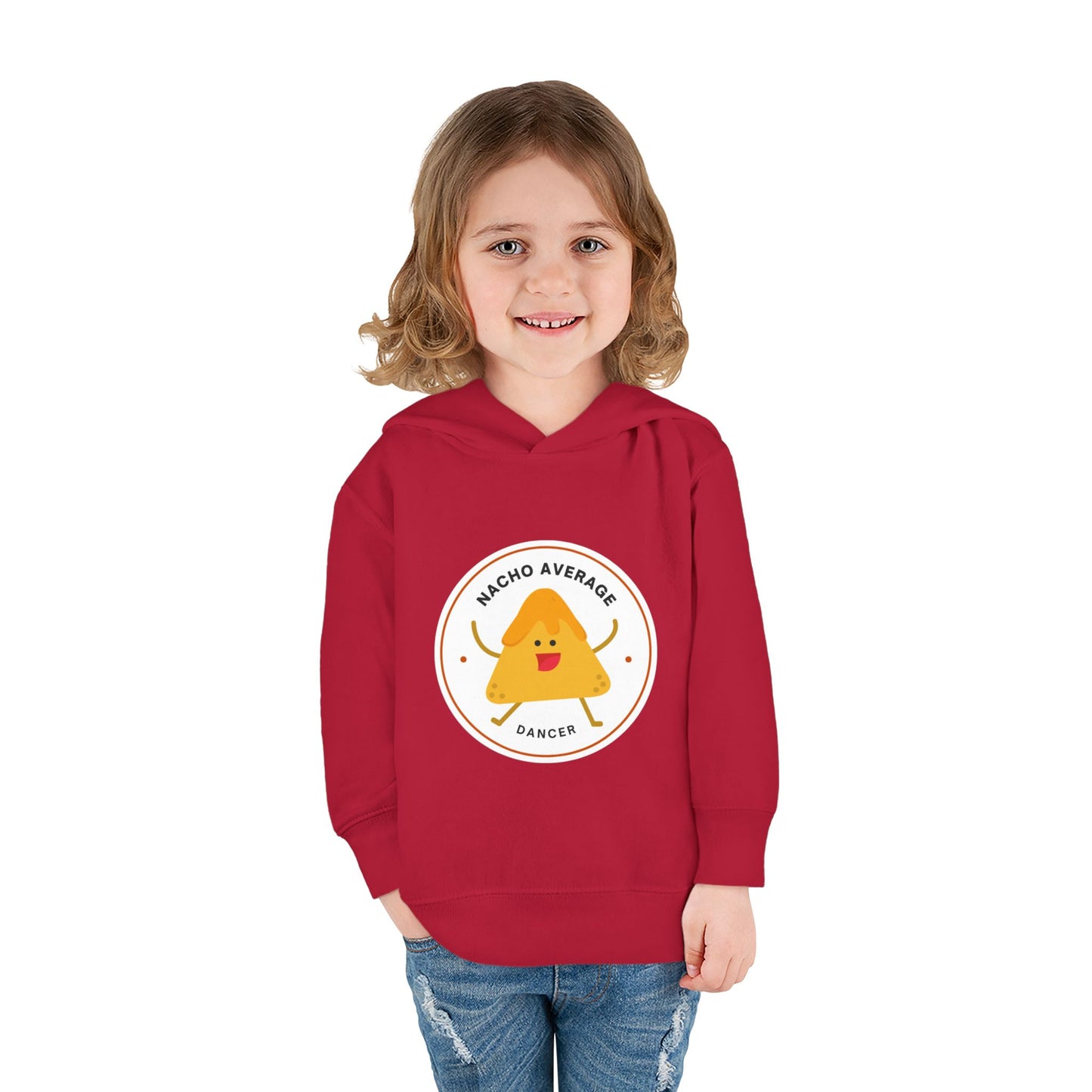 "Nacho Average Dancer" Pullover Fleece Sweatshirt with Cute Nacho Graphic | Funny Dance Gift for Kids - Toddler Dance Hoodie