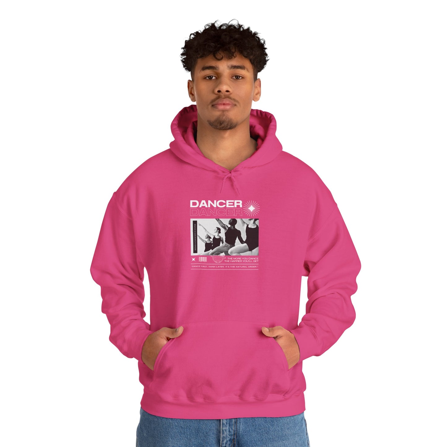 “Dancer” Young Ballet Dancers at the Barre Graphic | Streetwear-Inspired Ballet Hoodie for Dance Enthusiasts - Unisex Heavy Blend™ Hooded Sweatshirt