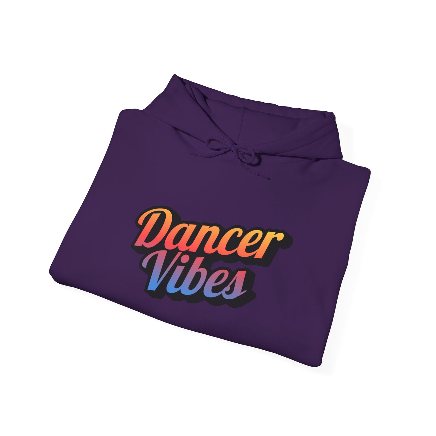 "Dancer Vibes" Unisex Hooded Sweatshirt – Colorful Retro Dance Graphic Hoodie for Dance Lovers