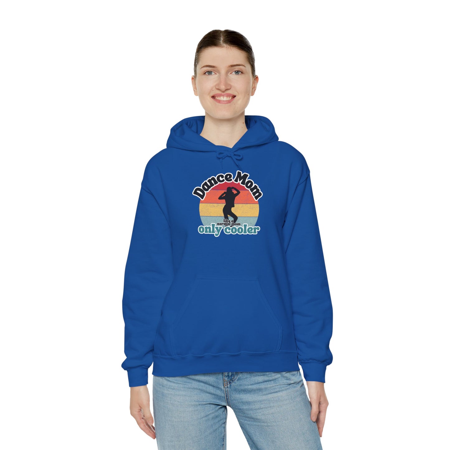 Dance Mom Hoodie – Retro Graphic Unisex Heavy Blend™ Sweatshirt for Proud Dance Moms – Fun Gift for Dance Recitals & Holidays