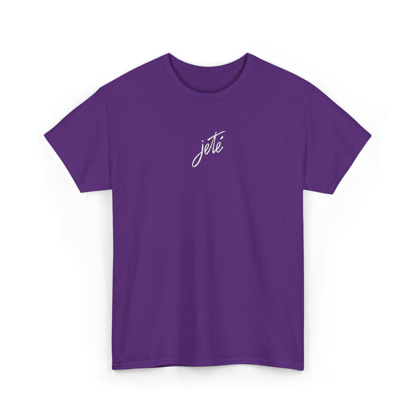 “Jeté” Official Embroidered Logo -Classic Dance Tee for Ballet & Dance Enthusiasts | Unisex Heavy Cotton™ T-Shirt