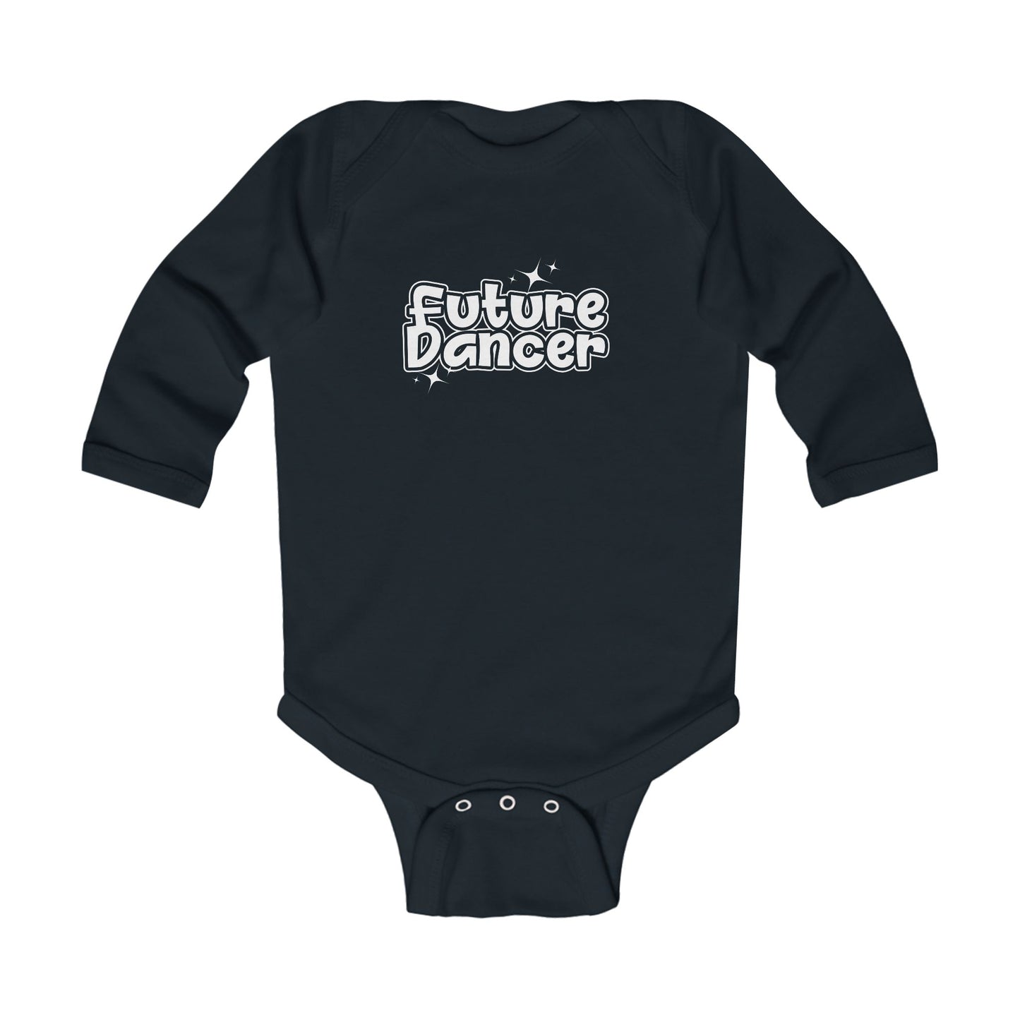 “Future Dancer” Infant Long Sleeve Bodysuit - Adorable Danced-Themed Baby One-Piece for Tiny Ballerinas and Little Movers