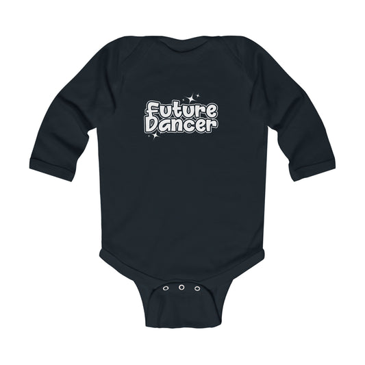 “Future Dancer” Infant Long Sleeve Bodysuit - Adorable Danced-Themed Baby One-Piece for Tiny Ballerinas and Little Movers