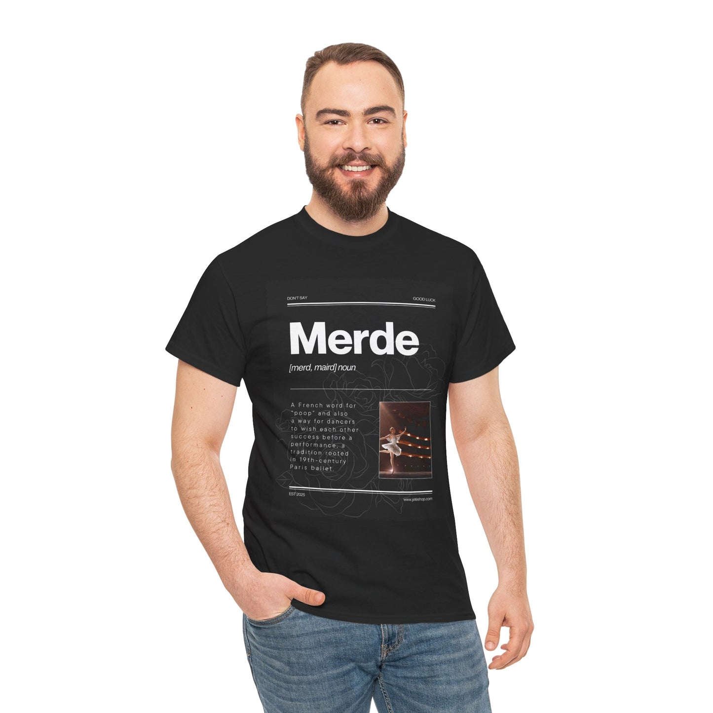 “Merde” Definition Tee – Unisex Heavy Cotton T-Shirt for Teens & Adults