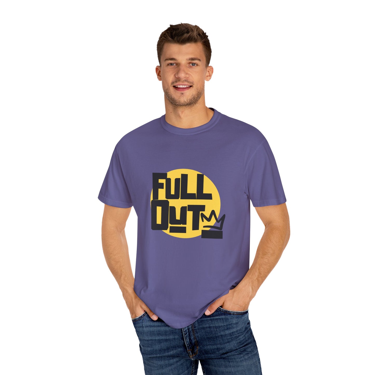 "Full Out" Unisex Garment-Dyed T-Shirt – Bold Streetwear-Inspired Dance Graphic Tee – Performance Shirt for Dancers & Hip Hop Enthusiasts