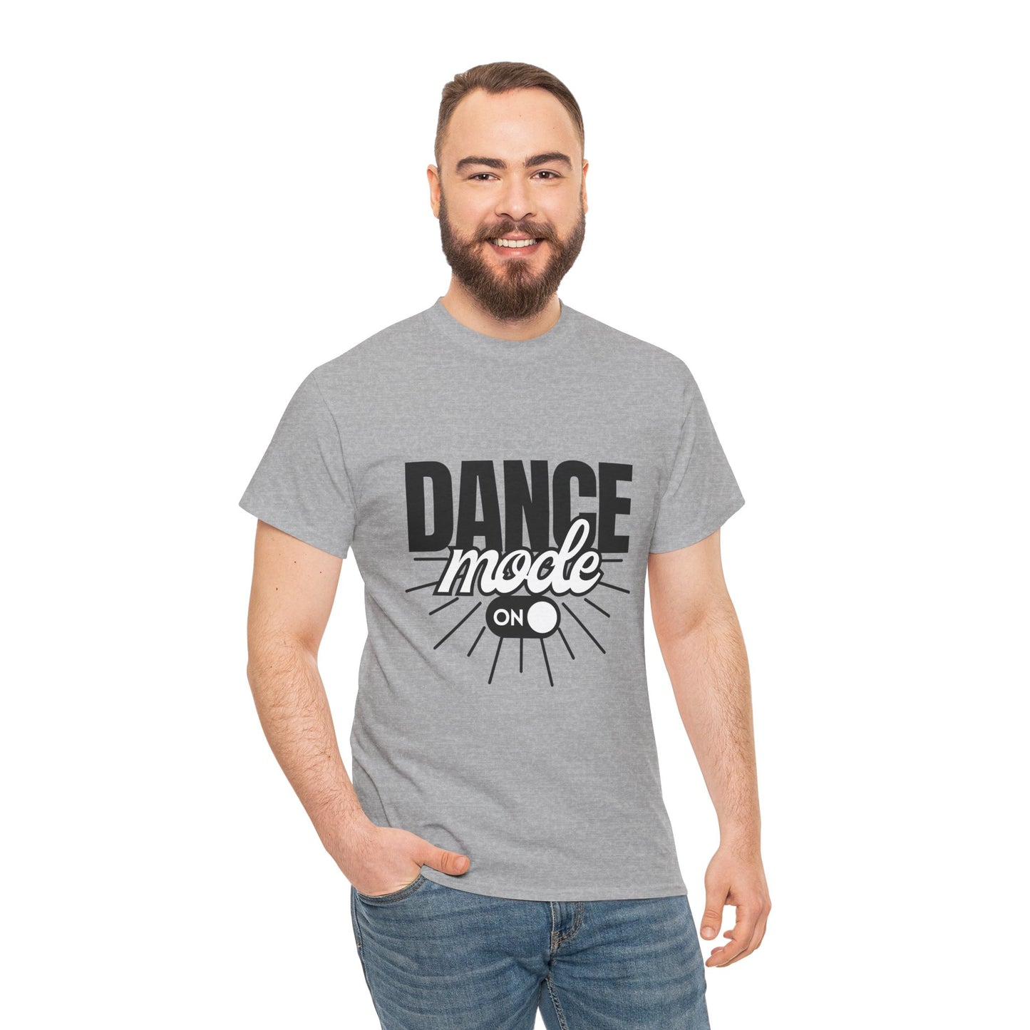 Dance Mode: On Unisex Heavy Cotton T-Shirt – Dance-Inspired Graphic Tee for Adults & Kids