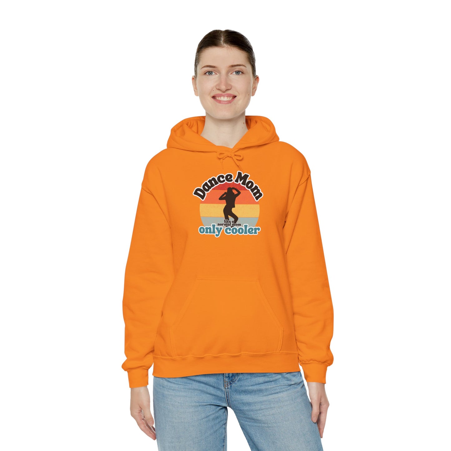 Dance Mom Hoodie – Retro Graphic Unisex Heavy Blend™ Sweatshirt for Proud Dance Moms – Fun Gift for Dance Recitals & Holidays