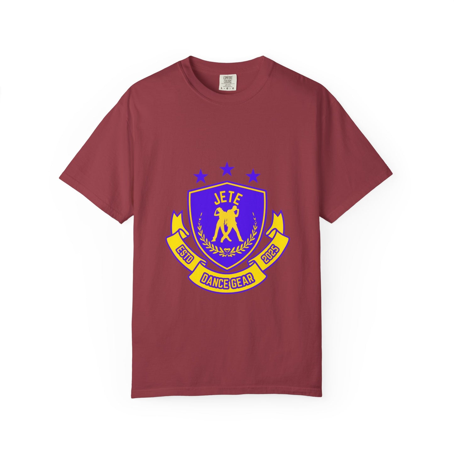 "Jeté Dance Gear" Unisex Garment-Dyed T-Shirt – Collegiate-Style Graphic Tee – Dance Apparel for Dancers & Performers