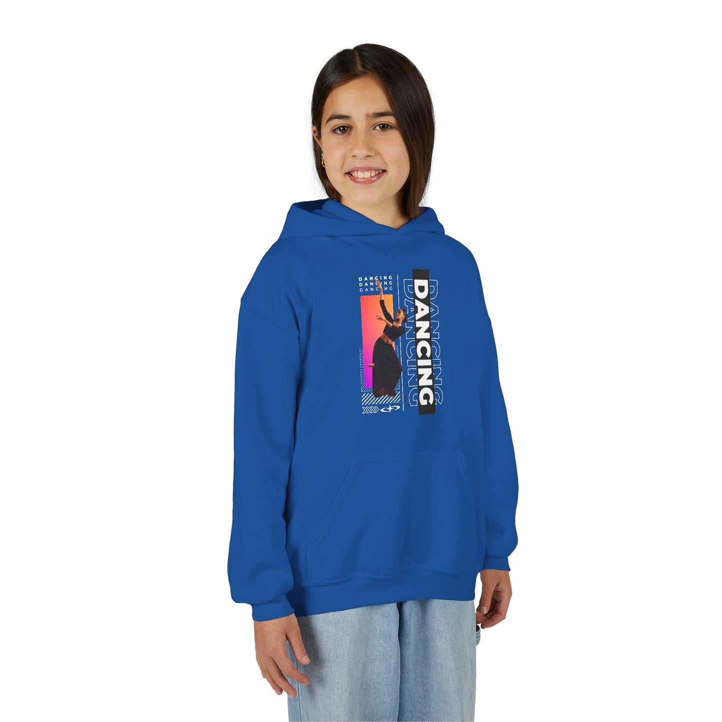 “Dancing” Female Dancer Streetwear Graphic | Unisex Youth Hoodie – Dance Hoodie for Kids & Young Performers