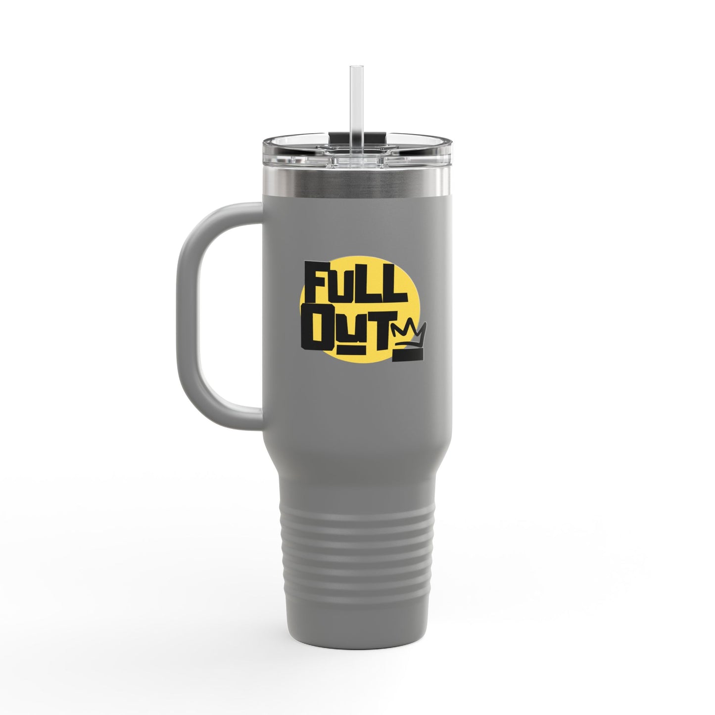"Full Out" 40oz Insulated Travel Mug – Bold Streetwear Dance Tumbler for Dancers on the Go