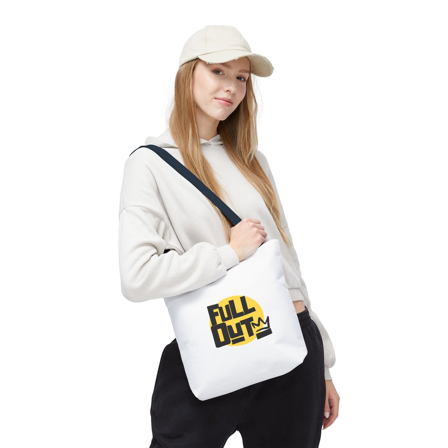 "Full Out" Dance Canvas Tote Bag – Streetwear-Inspired Graphic Dance Bag for Rehearsals, Classes & Everyday Use