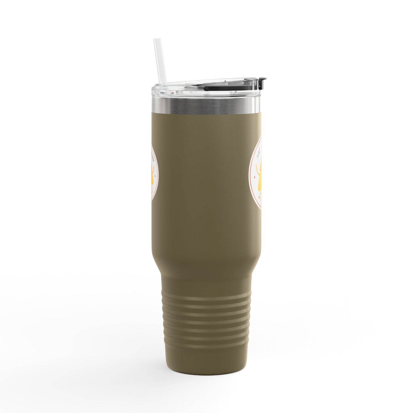 "Nacho Average Dancer" 40oz Insulated Travel Mug – Cute Kawaii Nacho Graphic Dance Tumbler for On-the-Go Hydration