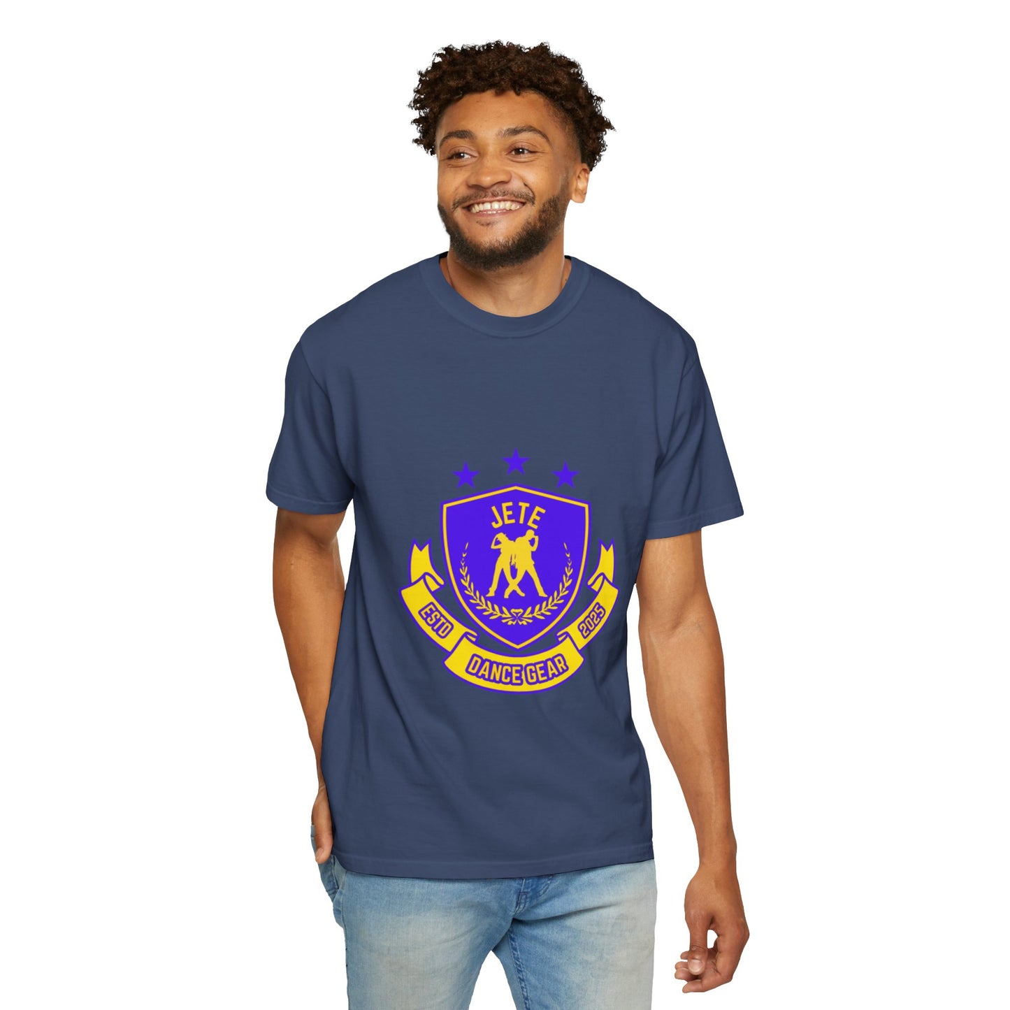 "Jeté Dance Gear" Unisex Garment-Dyed T-Shirt – Collegiate-Style Graphic Tee – Dance Apparel for Dancers & Performers