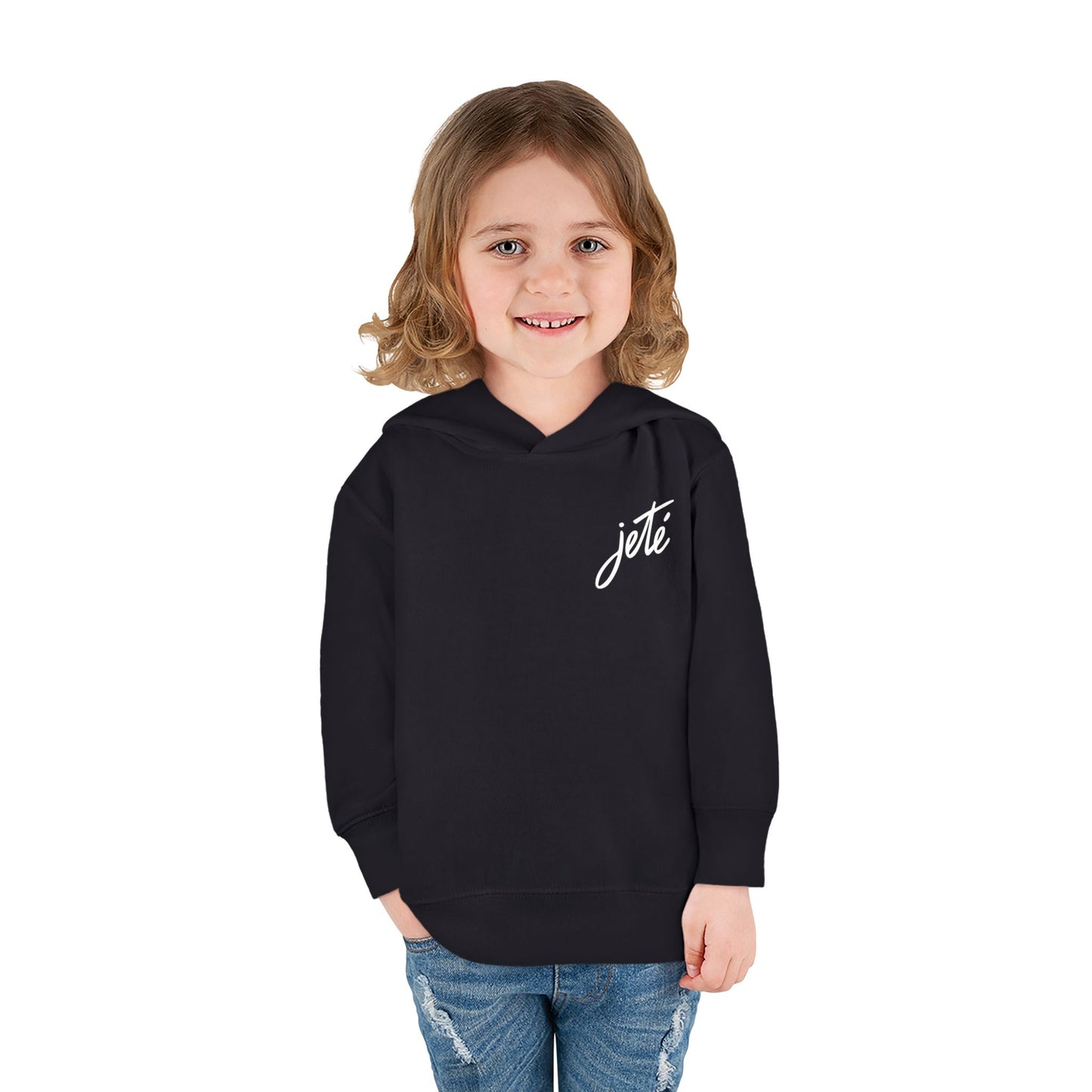 “Jeté” Official Logo | Ballet & Dance Hoodie for Kids & Young Dance Enthusiasts - Toddler Pullover Hoodie