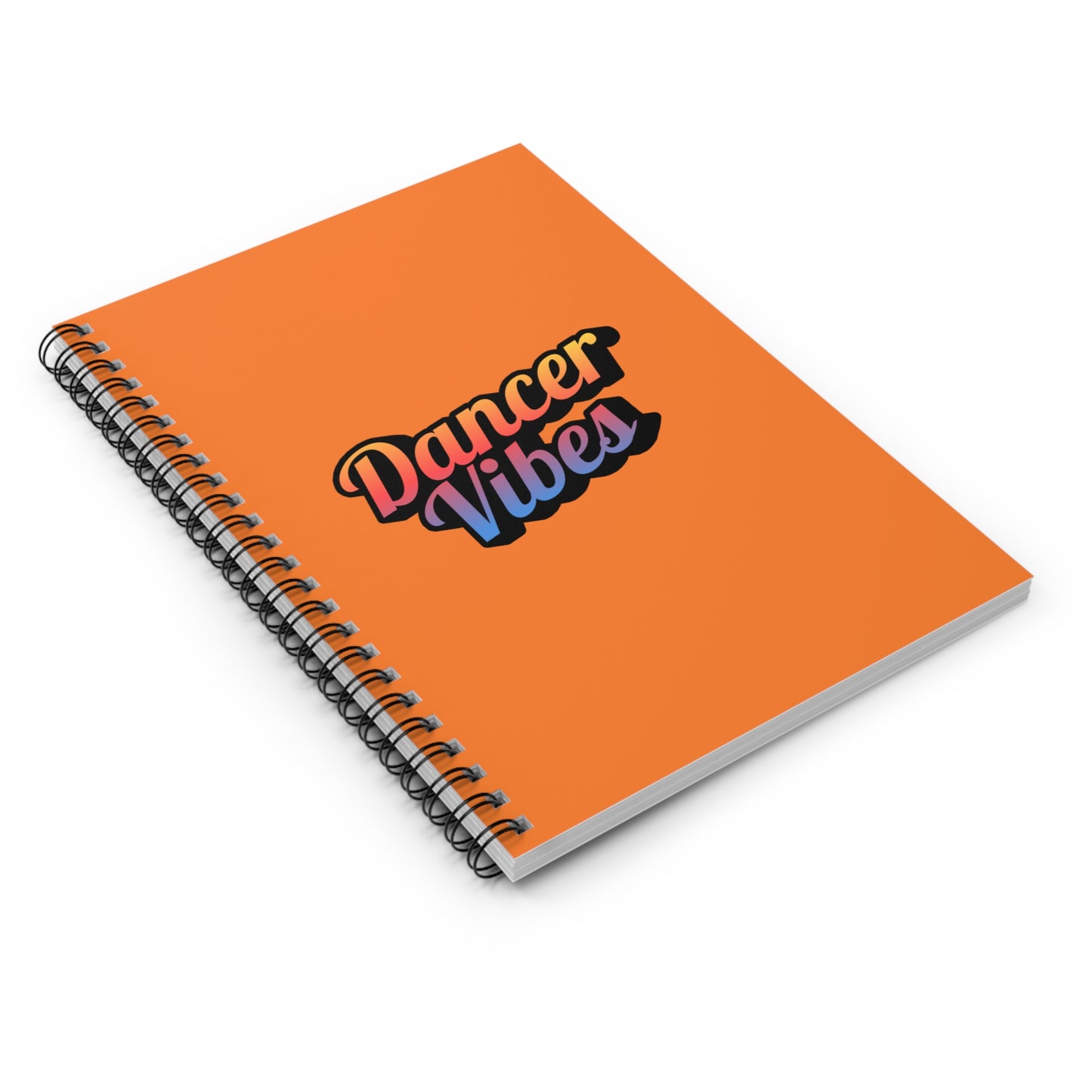 "Dancer Vibes" Spiral Notebook – Colorful Dance-Themed Journal for Dancers, Students & Creative Writers