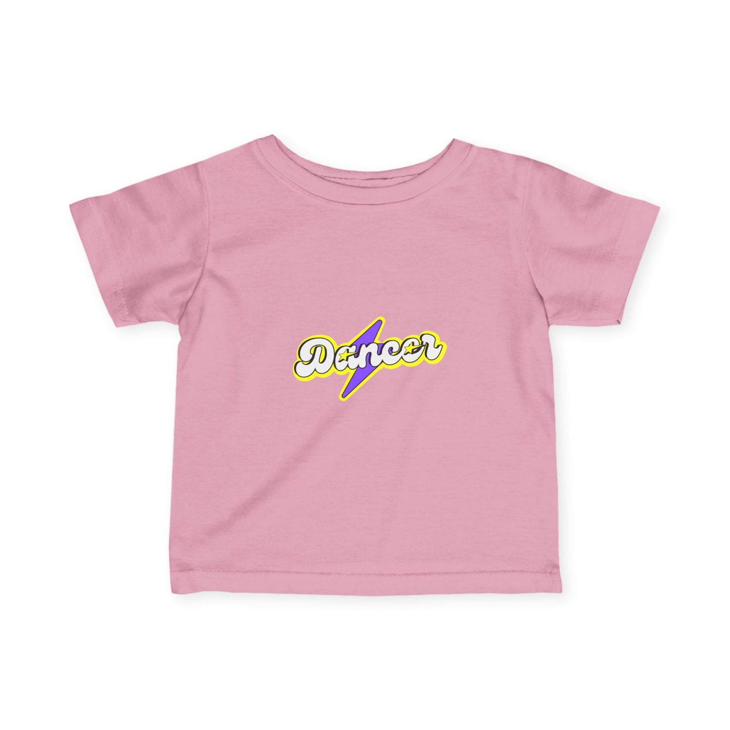 "Dancer" Superhero-Inspired Infant Fine Jersey Tee – Cute Baby Dance T-Shirt with Bold Comic-Style Graphic for Future Dance Heroes