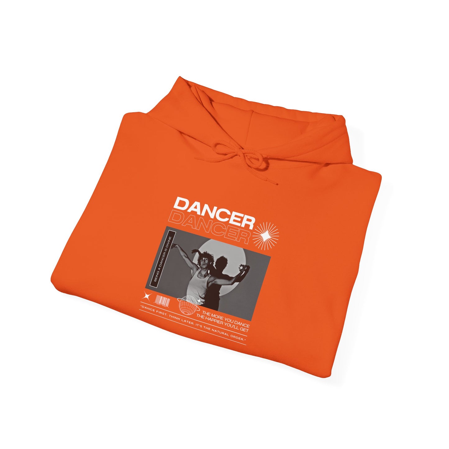 “Dancer” Contemporary Dancer in Spotlight Graphic | Streetwear-Inspired Dance Hoodie for Modern Dance Lovers - Unisex Heavy Blend™ Hooded Sweatshirt