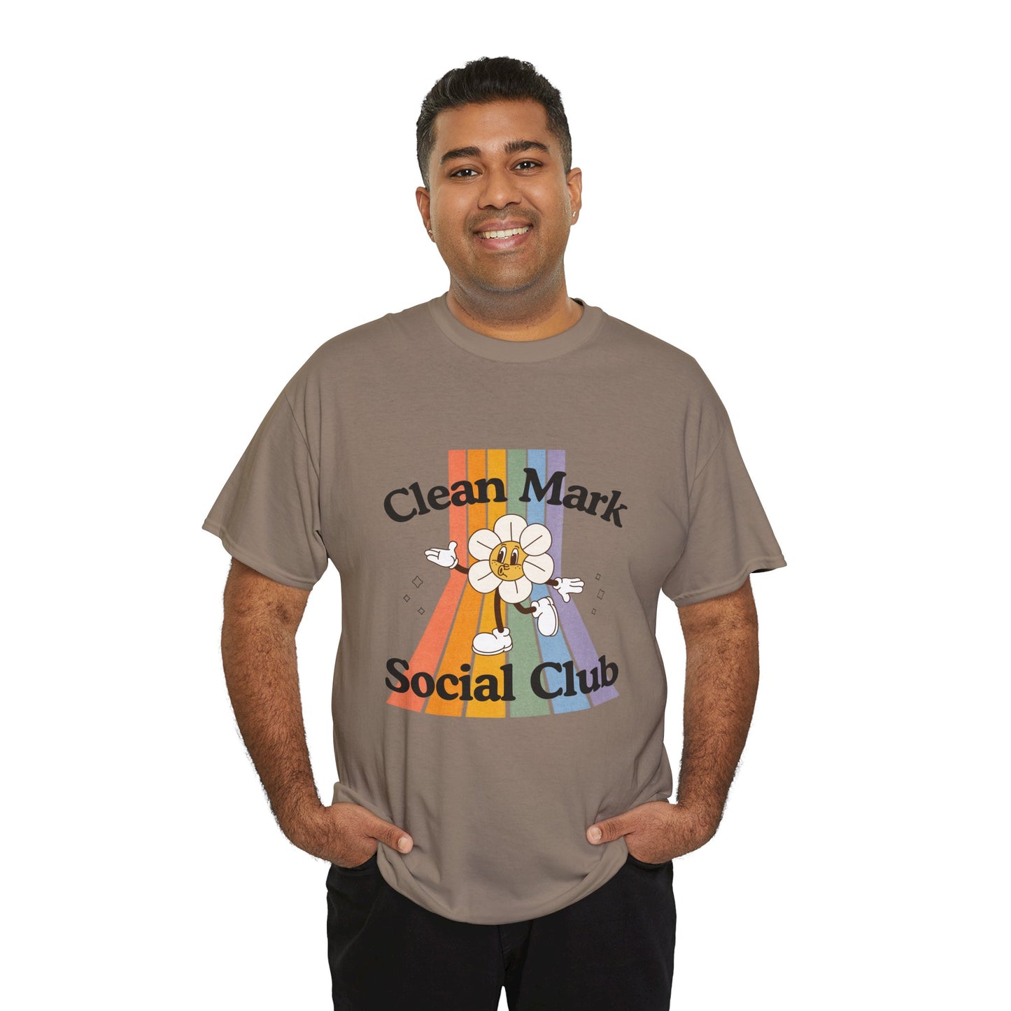 “Clean Mark Social Club” Unisex Heavy Cotton T-Shirt – Streetwear-Inspired Dance Graphic Tee for Adults & Kids