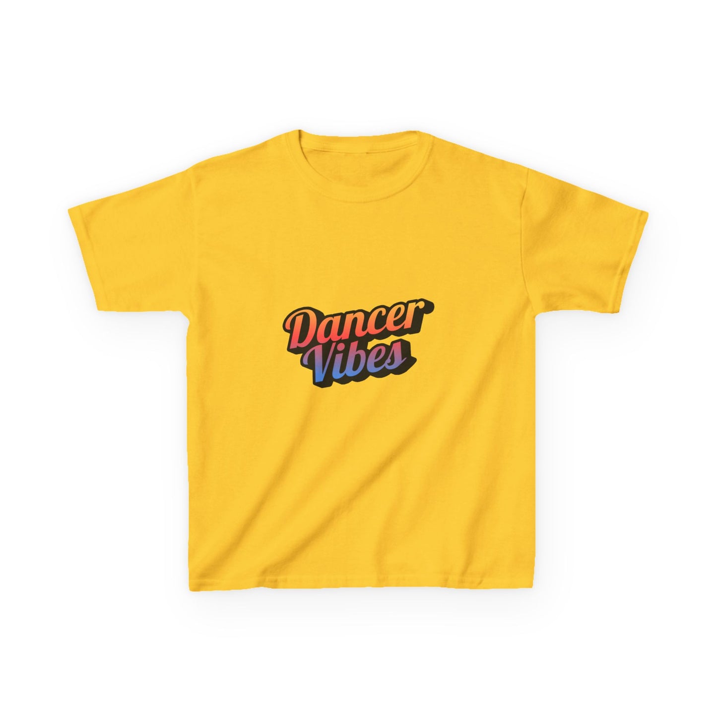 “Dancer Vibes” Colorful Graphic Tee for Kids | Dance-Themed Short Sleeve Shirt - Youth Dance T-Shirt