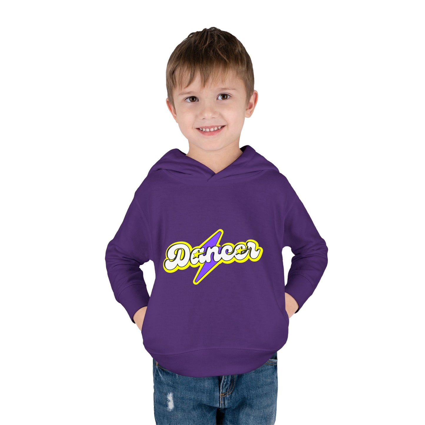 "Dancer" Superhero Toddler Pullover Fleece Hoodie – Cozy Dance-Themed Sweatshirt for Kids