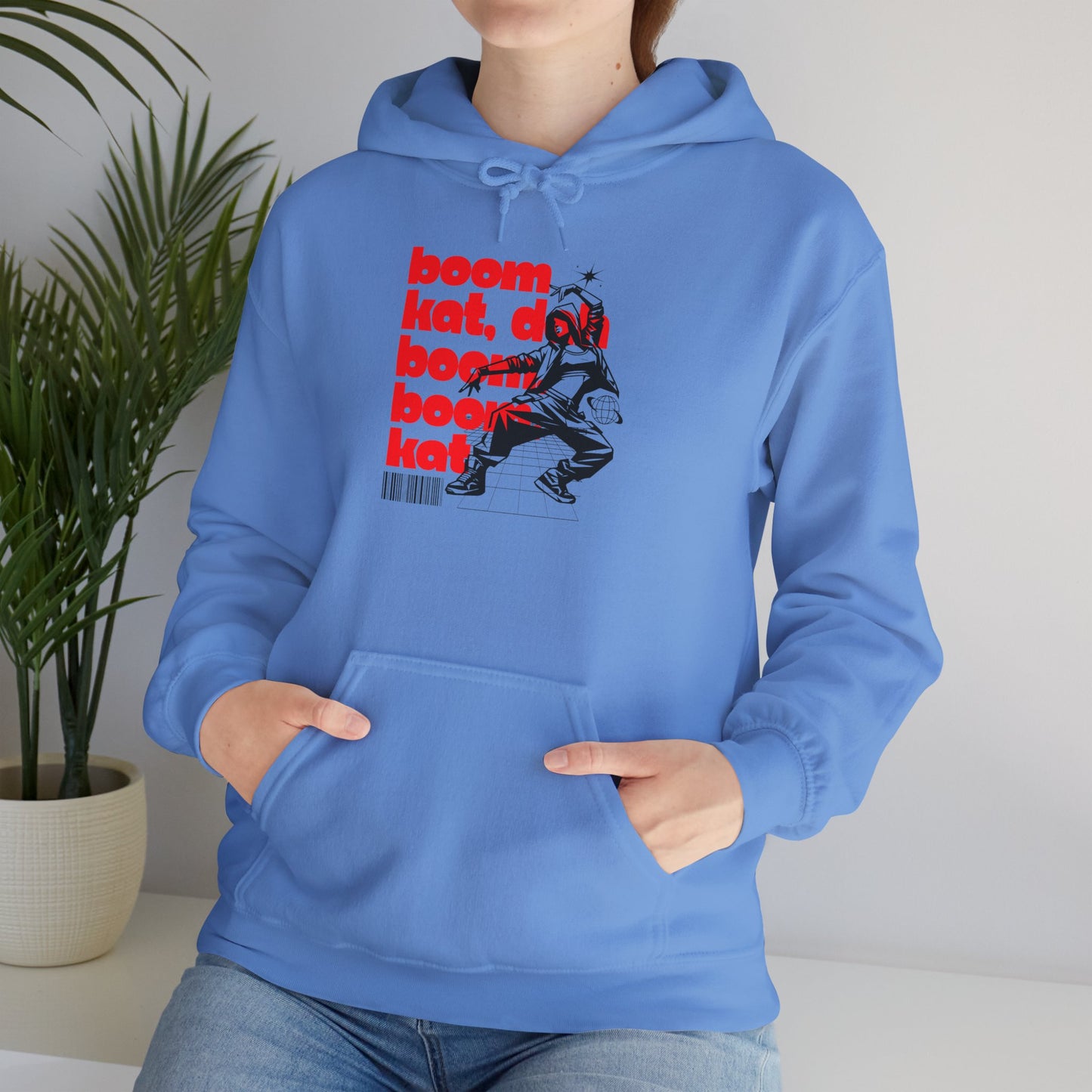 “Boom Kat” Hoodie – Unisex Hooded Sweatshirt with Bold Streetwear-Inspired Dance Graphic