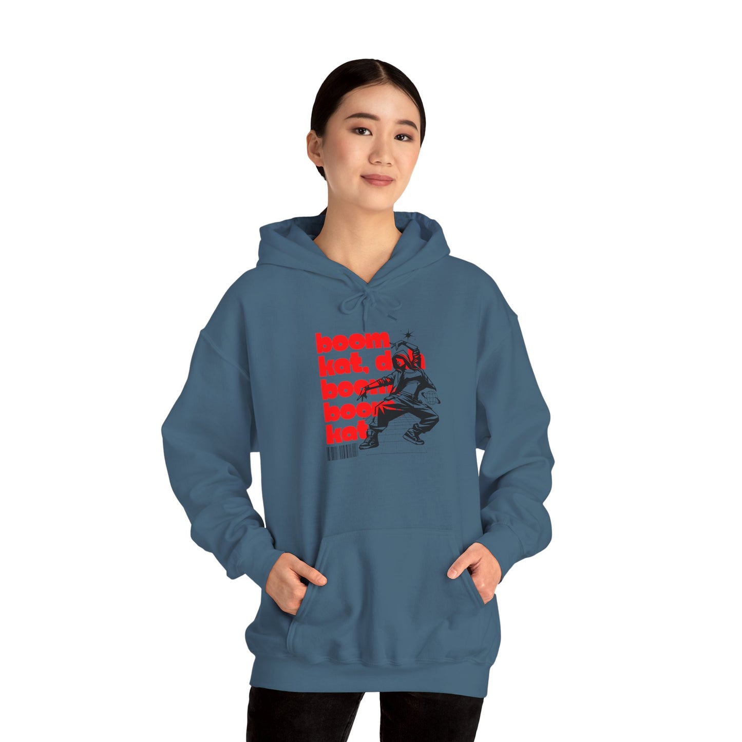 “Boom Kat” Hoodie – Unisex Hooded Sweatshirt with Bold Streetwear-Inspired Dance Graphic
