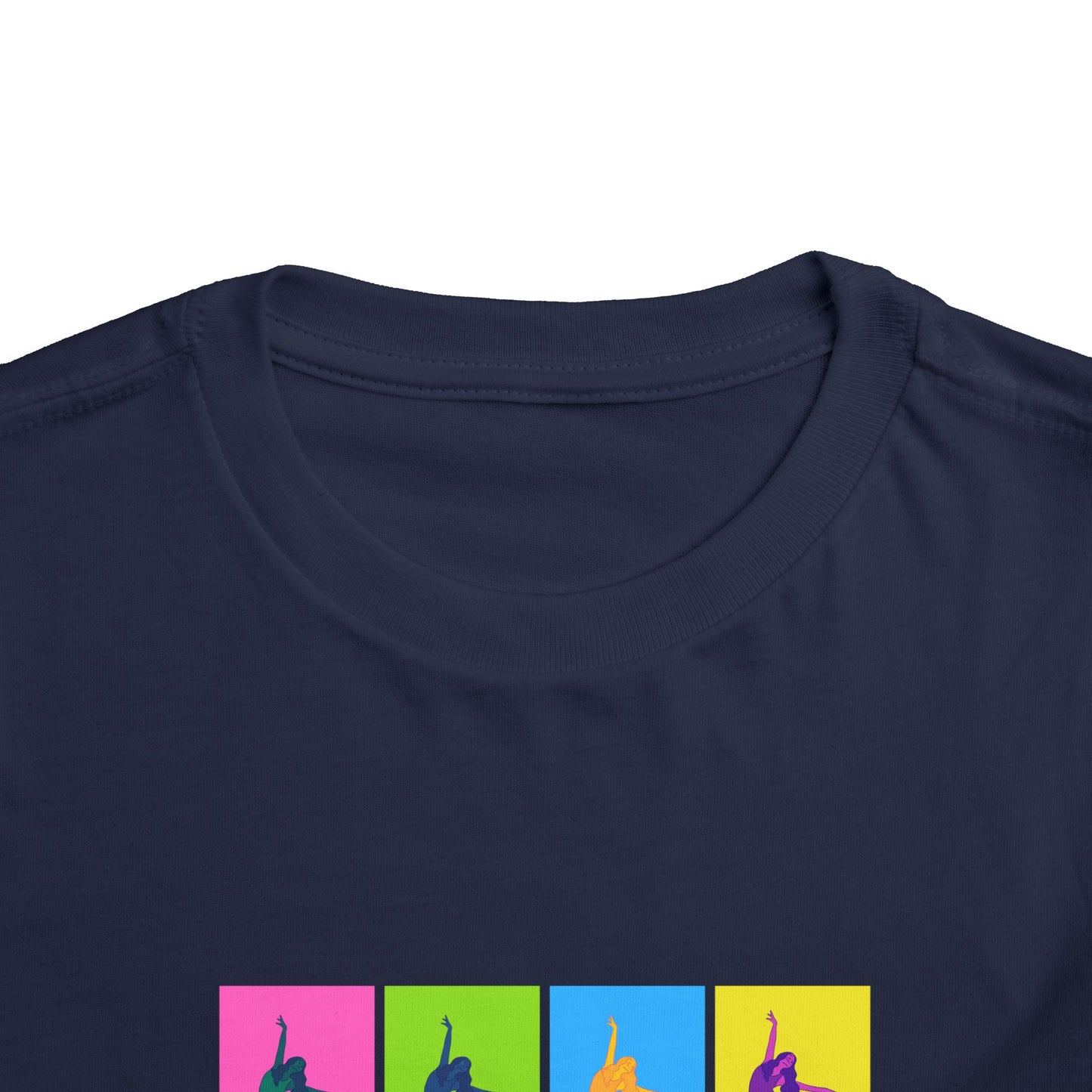 “Ballet" Toddler Short Sleeve T-Shirt – Pop Art Inspired Dance Graphic Tee for Kids