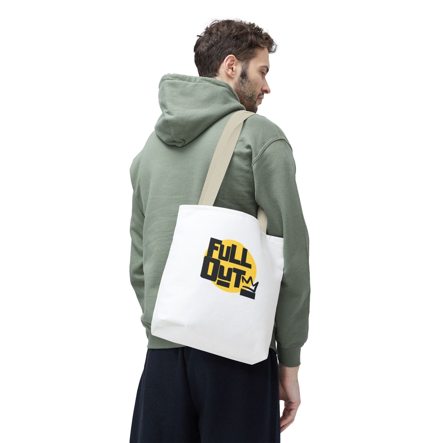 "Full Out" Dance Canvas Tote Bag – Streetwear-Inspired Graphic Dance Bag for Rehearsals, Classes & Everyday Use