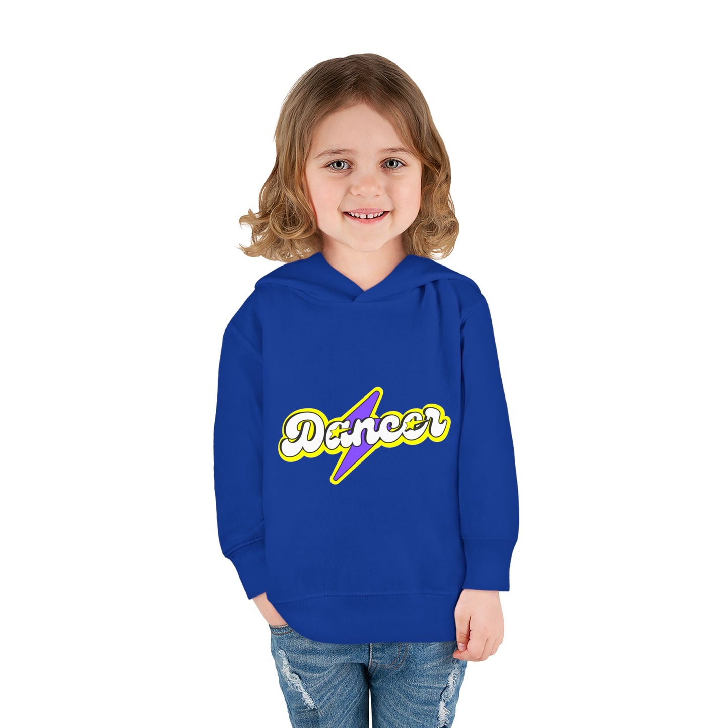 "Dancer" Superhero Toddler Pullover Fleece Hoodie – Cozy Dance-Themed Sweatshirt for Kids