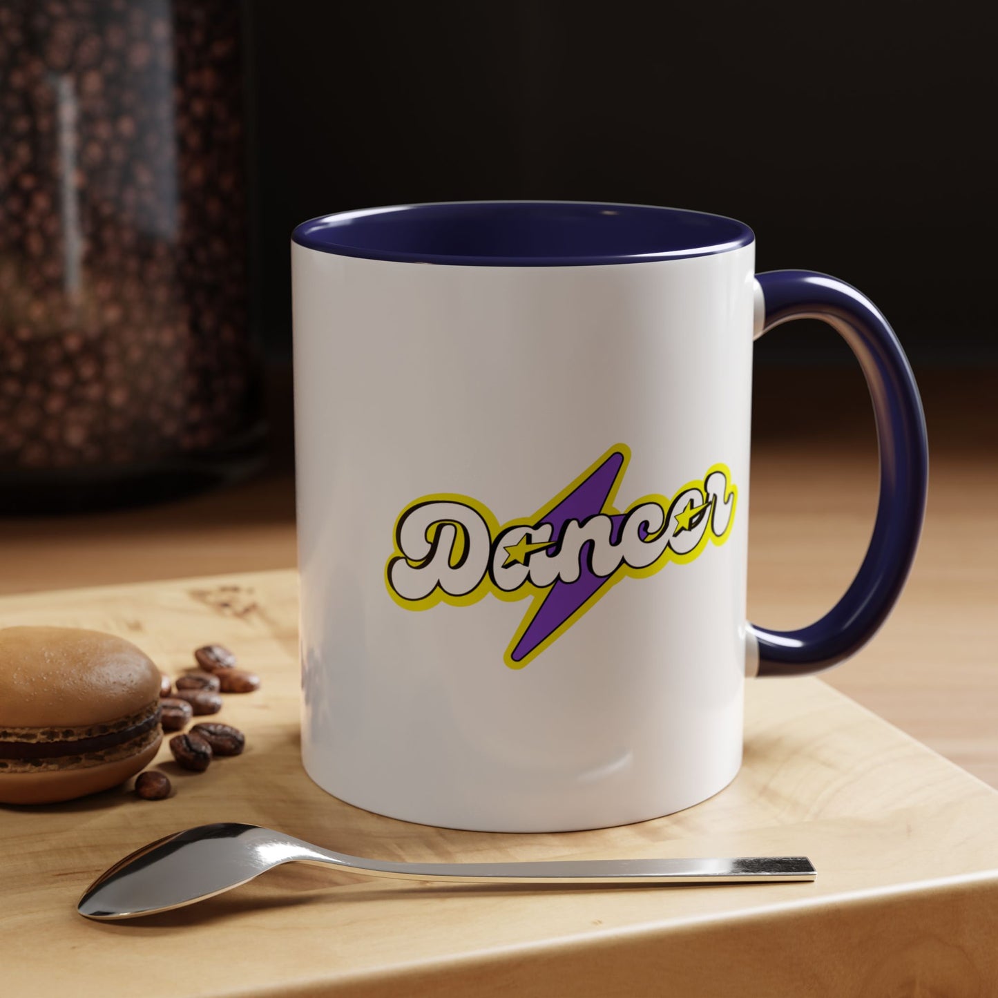 "Dancer" Accent Coffee Mug – Superhero Theme Ceramic Mug for Dancers and Dance Lovers