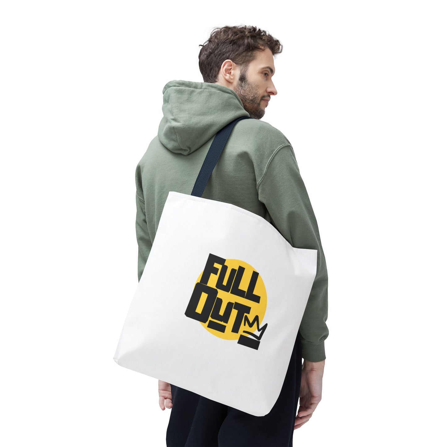 "Full Out" Dance Canvas Tote Bag – Streetwear-Inspired Graphic Dance Bag for Rehearsals, Classes & Everyday Use