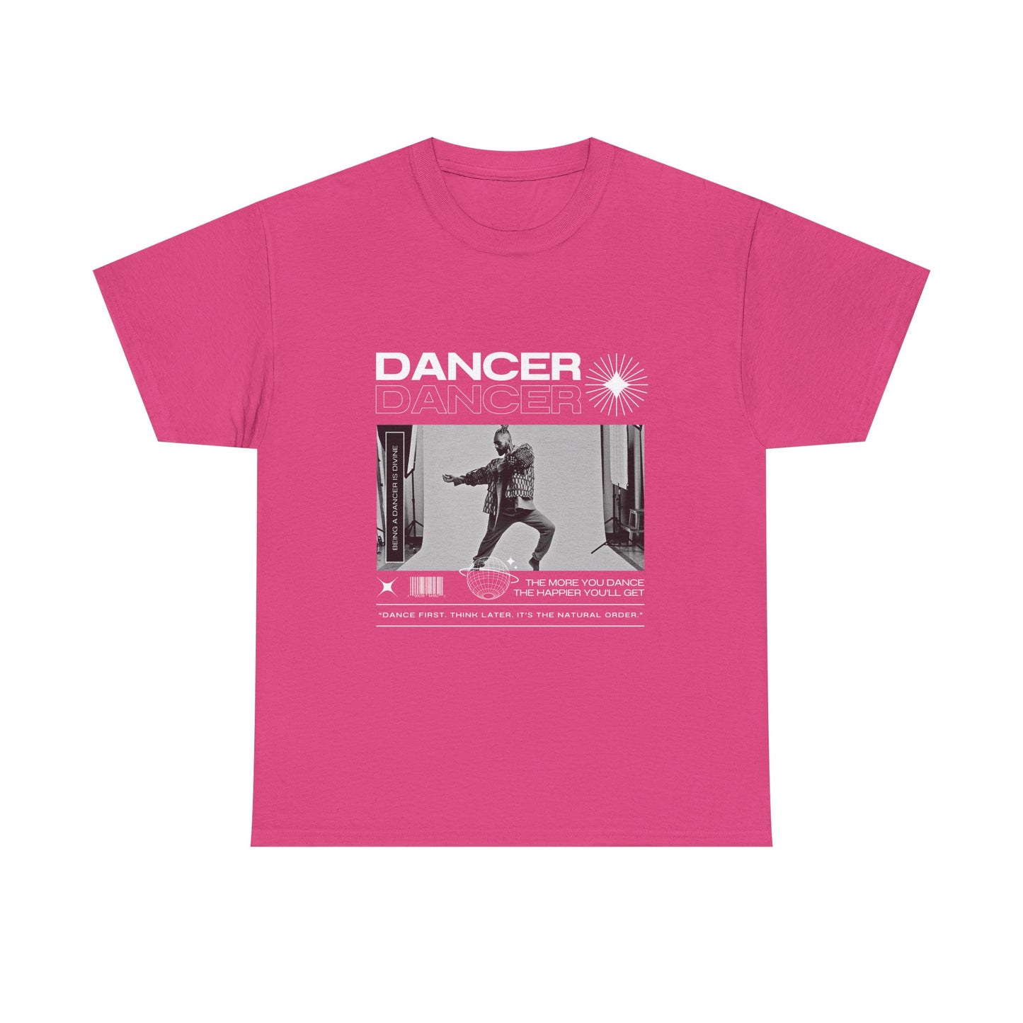 "Dancer "Jazz Pose Unisex Heavy Cotton Tee – Streetwear-Inspired Jazz Dance Graphic T-Shirt for Performers