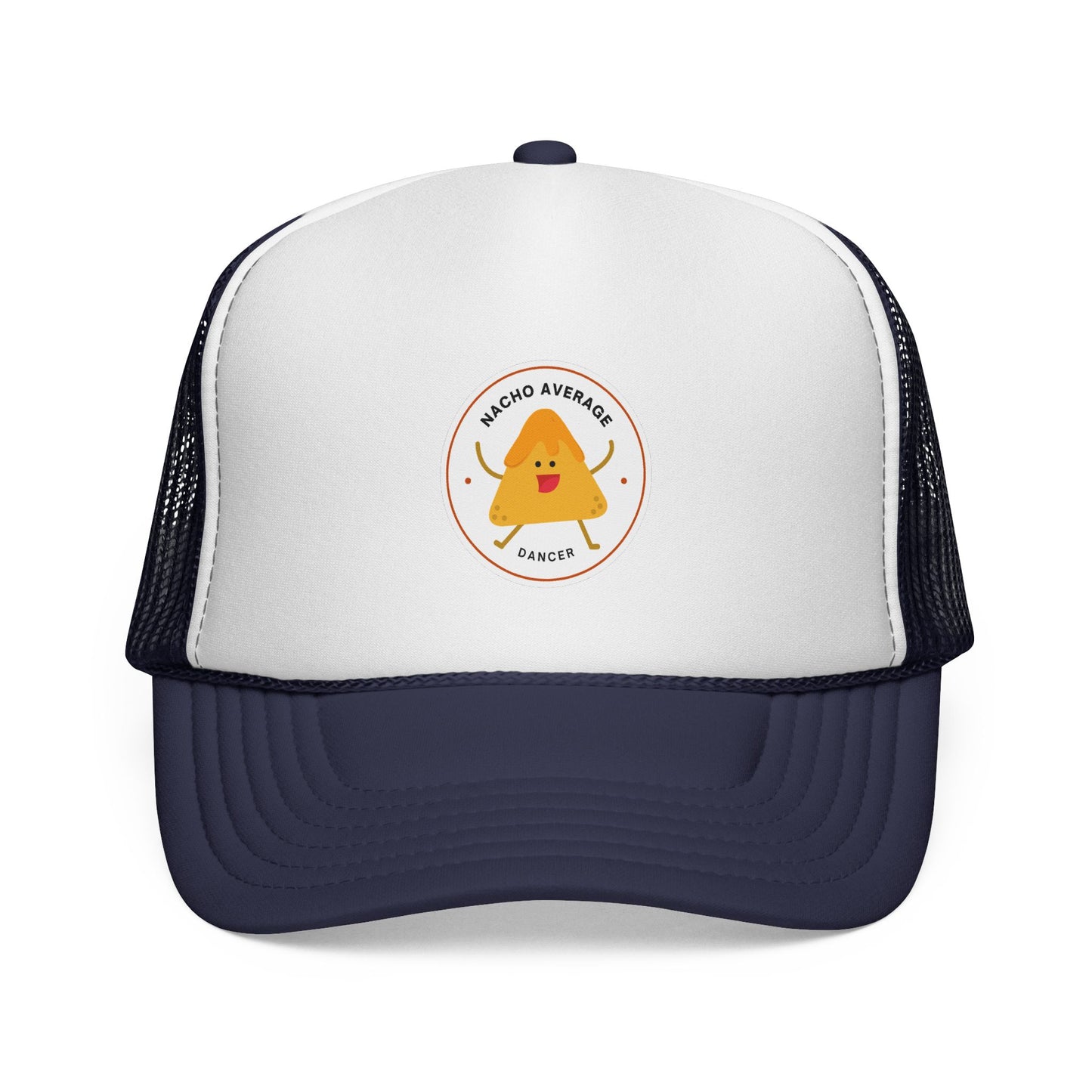 "Nacho Average Dancer" Trucker Hat – Kawaii Nacho Graphic Unisex Dance Cap | Funny Dance-Themed Hat for Adults & Teens