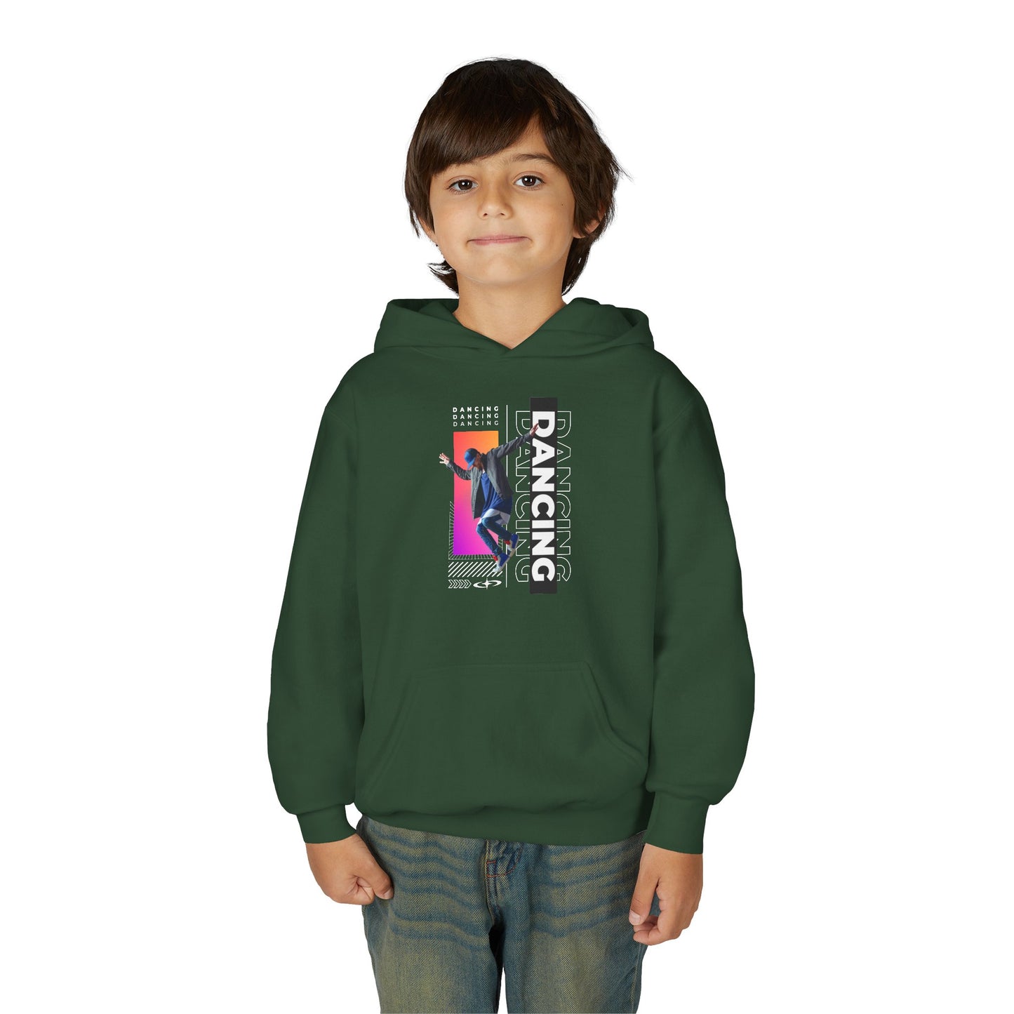 “Dancing” Male Dancer Streetwear Graphic | Unisex Youth Hoodie – Dance Hoodie for Kids & Young Performers