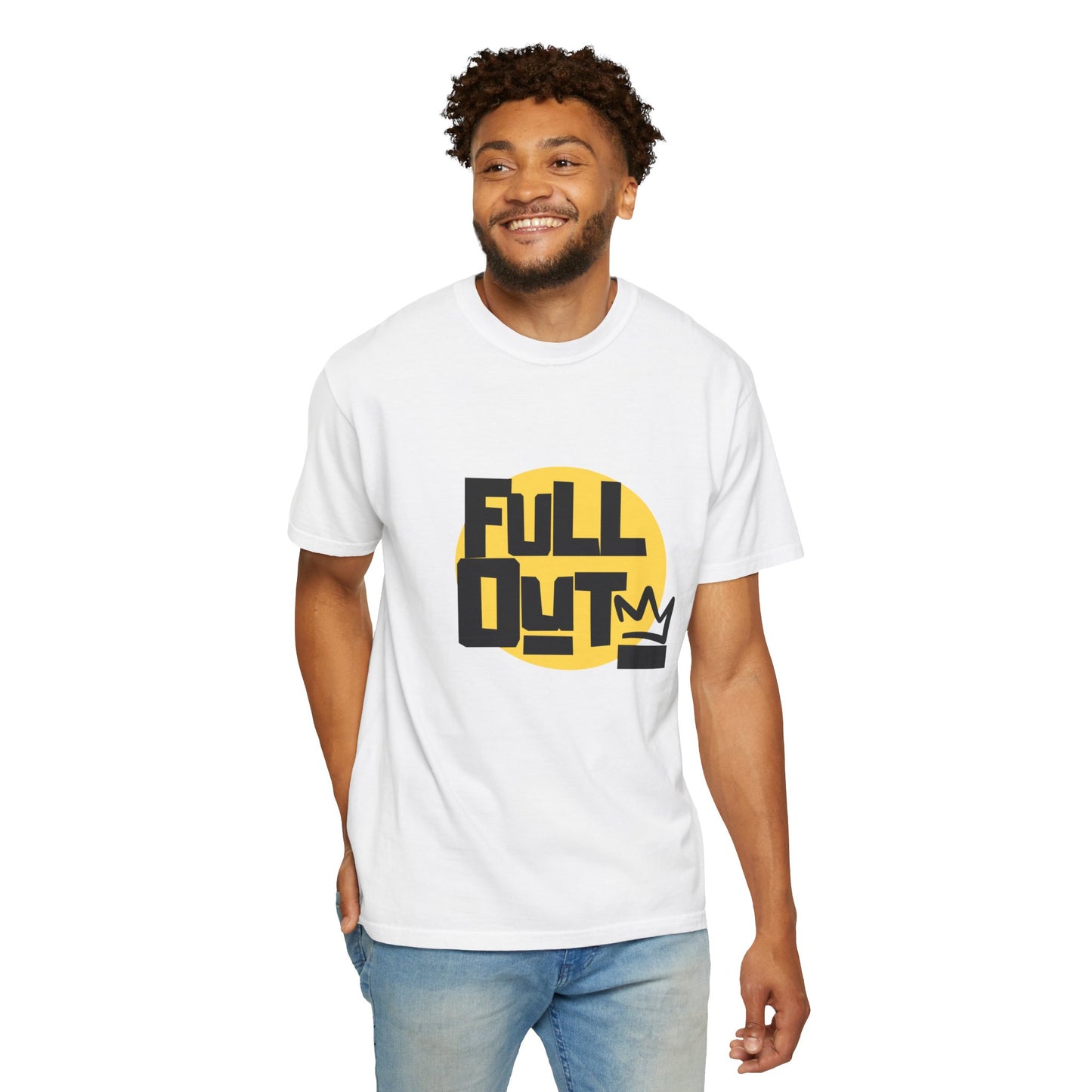 "Full Out" Unisex Garment-Dyed T-Shirt – Bold Streetwear-Inspired Dance Graphic Tee – Performance Shirt for Dancers & Hip Hop Enthusiasts