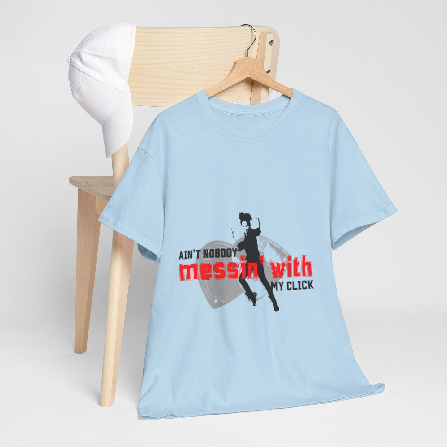 "Ain’t Nobody Messin’ With My Click" Tap Dance Tee – Unisex Heavy Cotton T-Shirt with Taps & Dancer Graphic