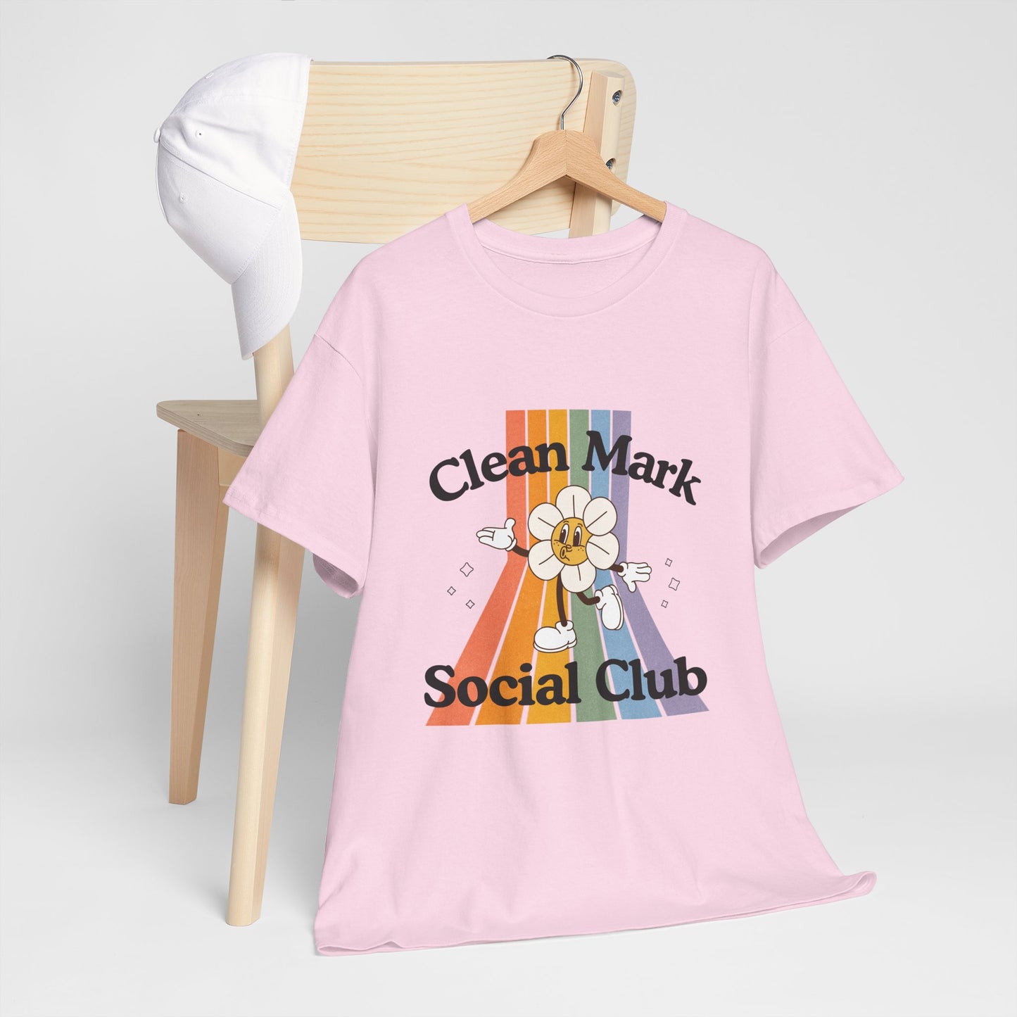 “Clean Mark Social Club” Unisex Heavy Cotton T-Shirt – Streetwear-Inspired Dance Graphic Tee for Adults & Kids