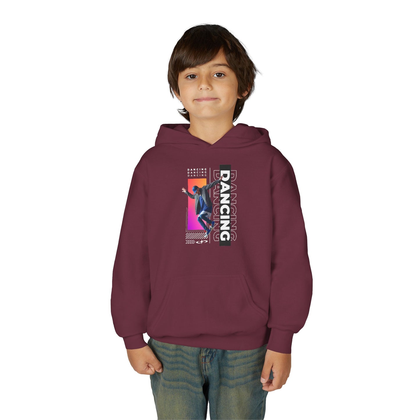 “Dancing” Male Dancer Streetwear Graphic | Unisex Youth Hoodie – Dance Hoodie for Kids & Young Performers