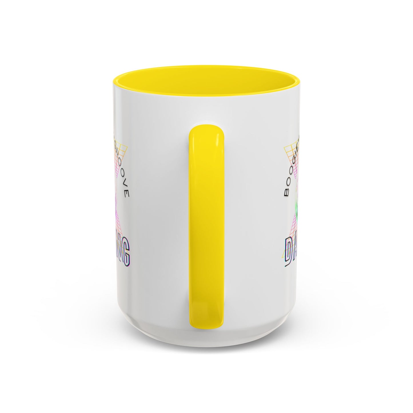 "Boogie, Hustle, Groove - Dancing" Disco Accent Coffee Mug – Fun Retro Dance Gift for Coffee Lovers