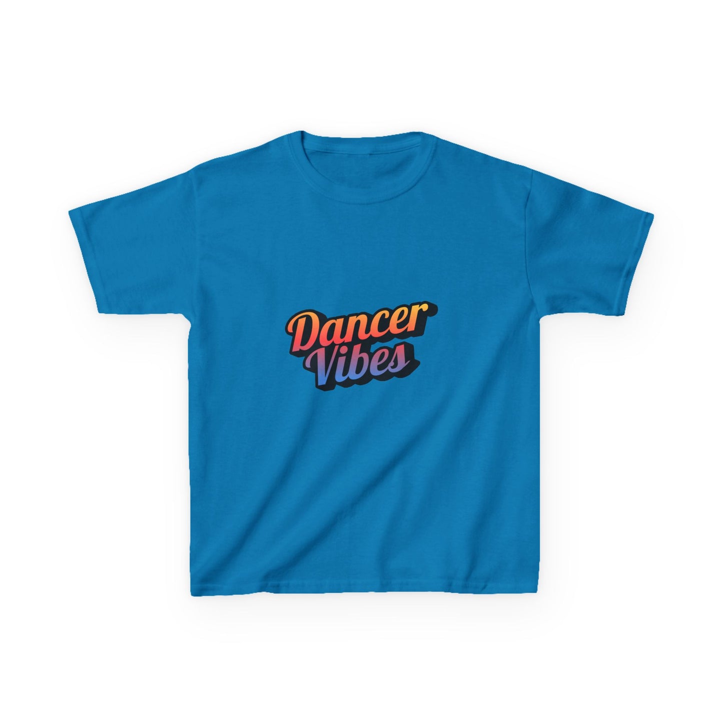 “Dancer Vibes” Colorful Graphic Tee for Kids | Dance-Themed Short Sleeve Shirt - Youth Dance T-Shirt