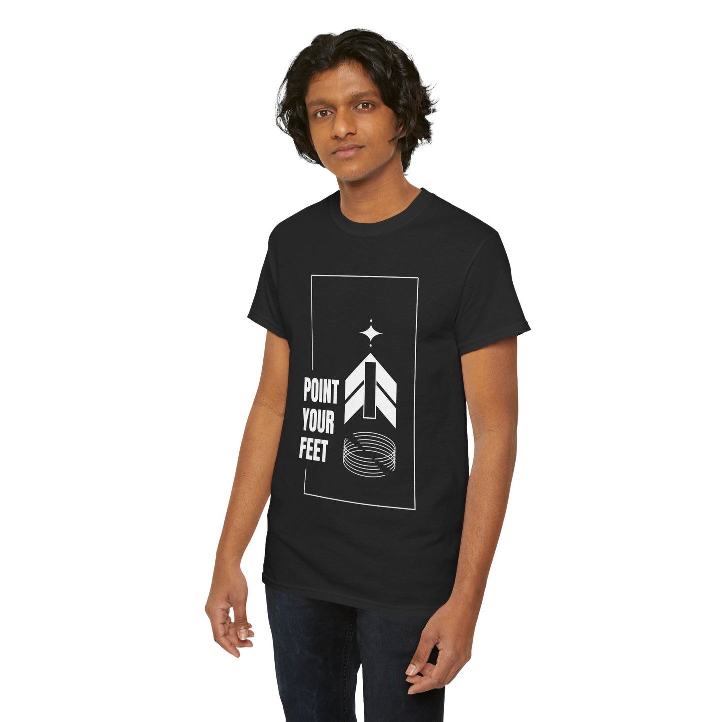 "Point Your Feet" Streetwear Dance Tee – Unisex Heavy Cotton Ballet-Inspired T-Shirt for Dancers