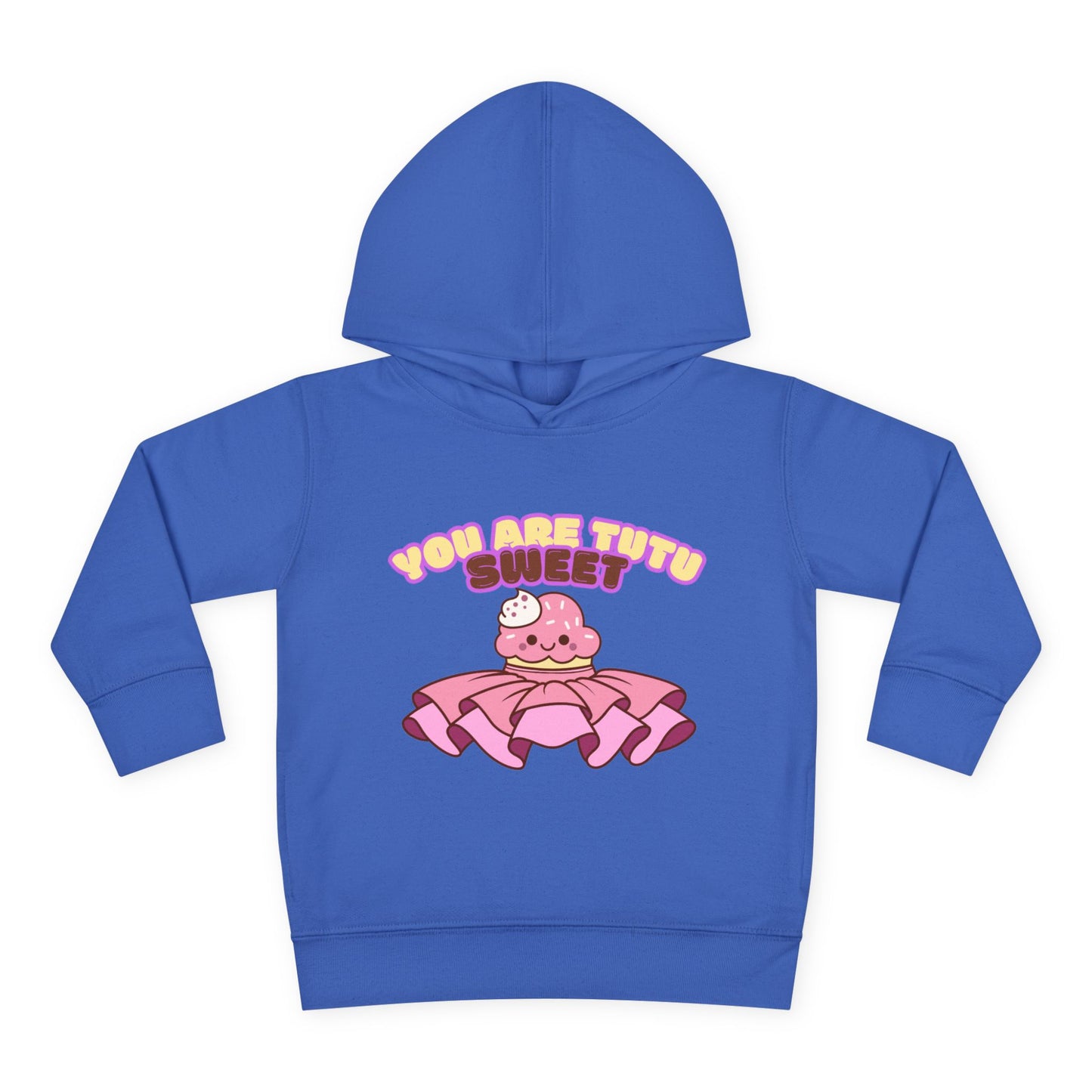 "You Are Tutu Sweet" Toddler Pullover Hoodie β Kawaii Cupcake in Tutu Dance Graphic Fleece Sweatshirt for Kids