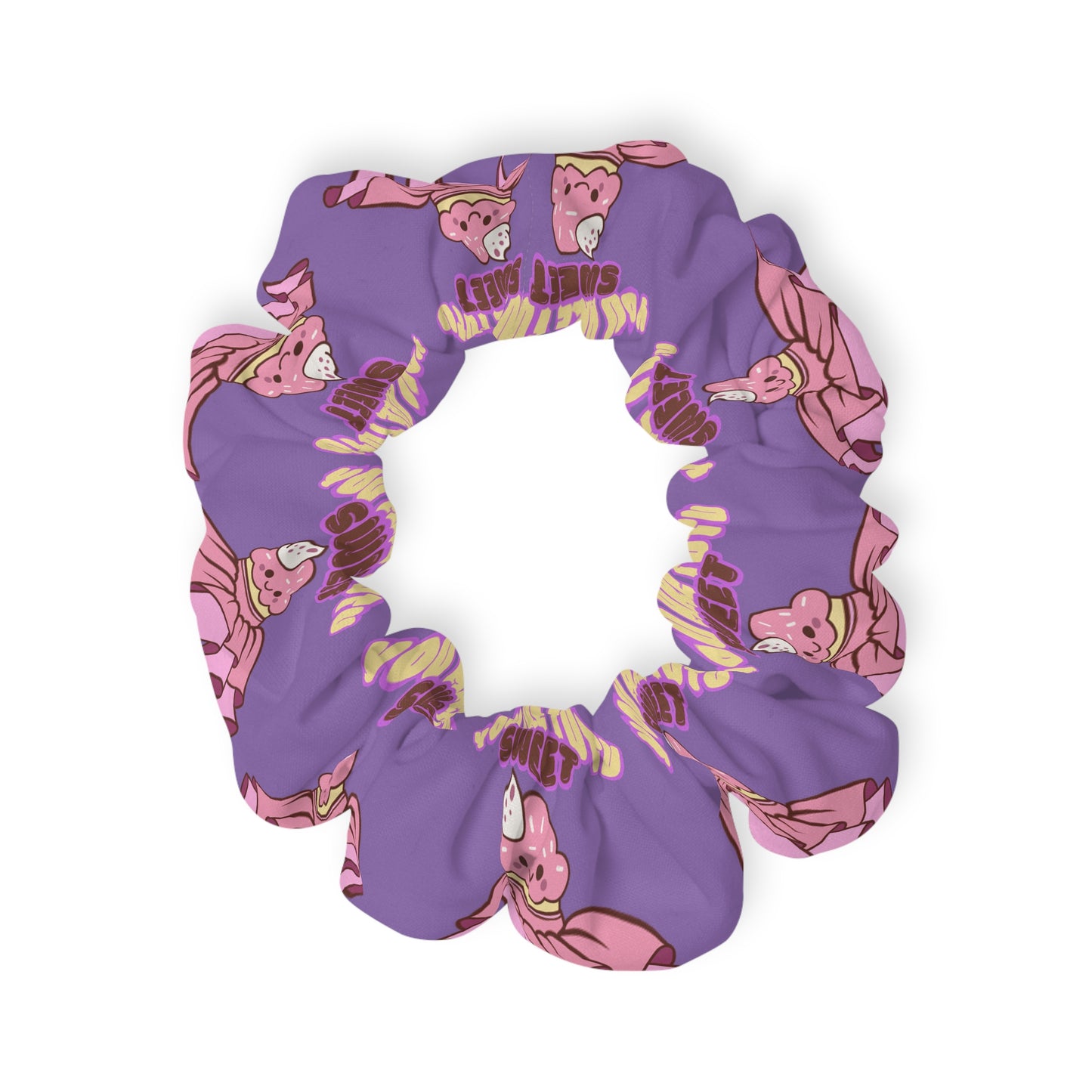 “You Are Tutu Sweet” Scrunchie – Kawaii Cupcake Dance Hair Accessory with Cute Tutu Graphic