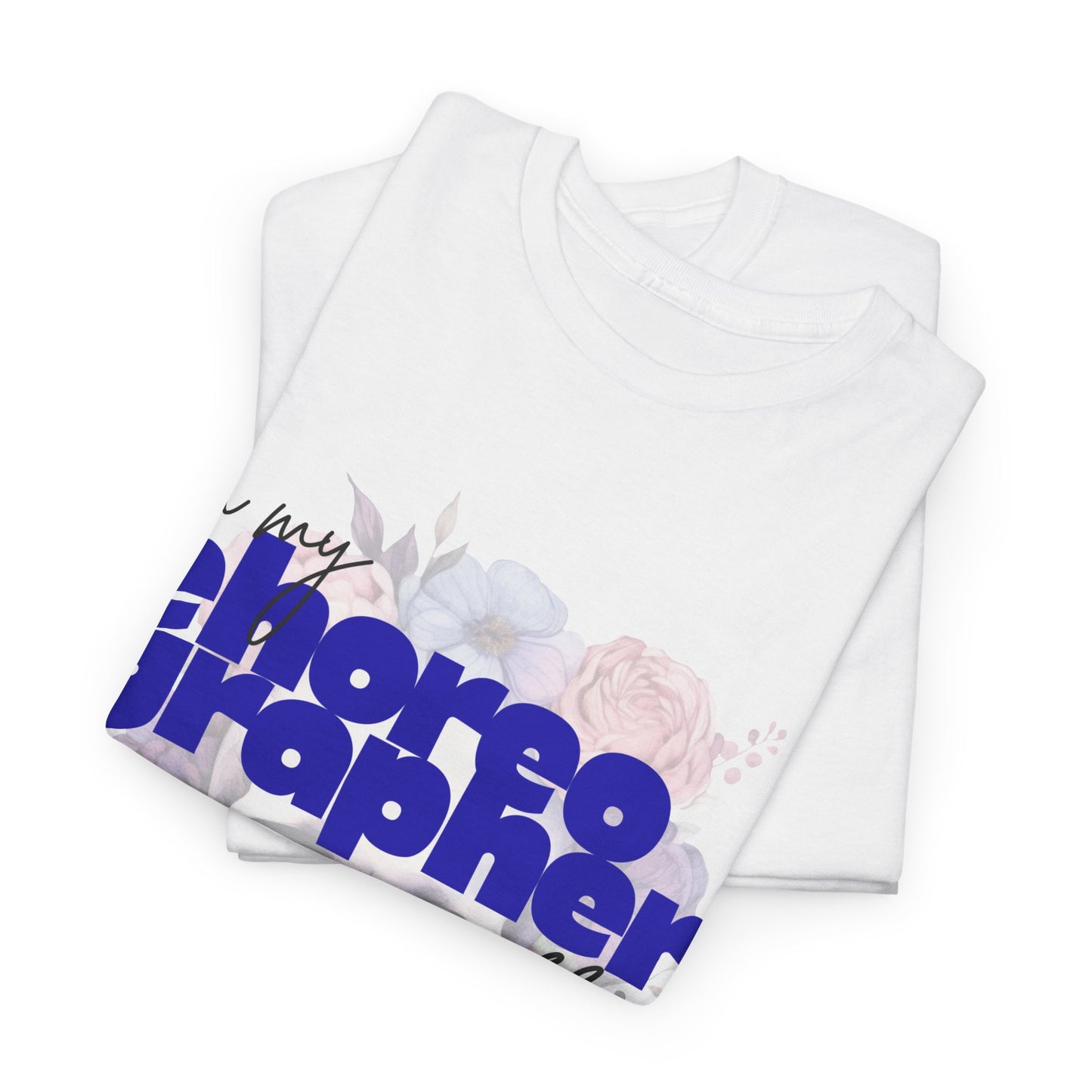 "In My Choreographer Era" Skull Floral Tee – Unisex Heavy Cotton Dance T-Shirt with Cool Gothic Graphic