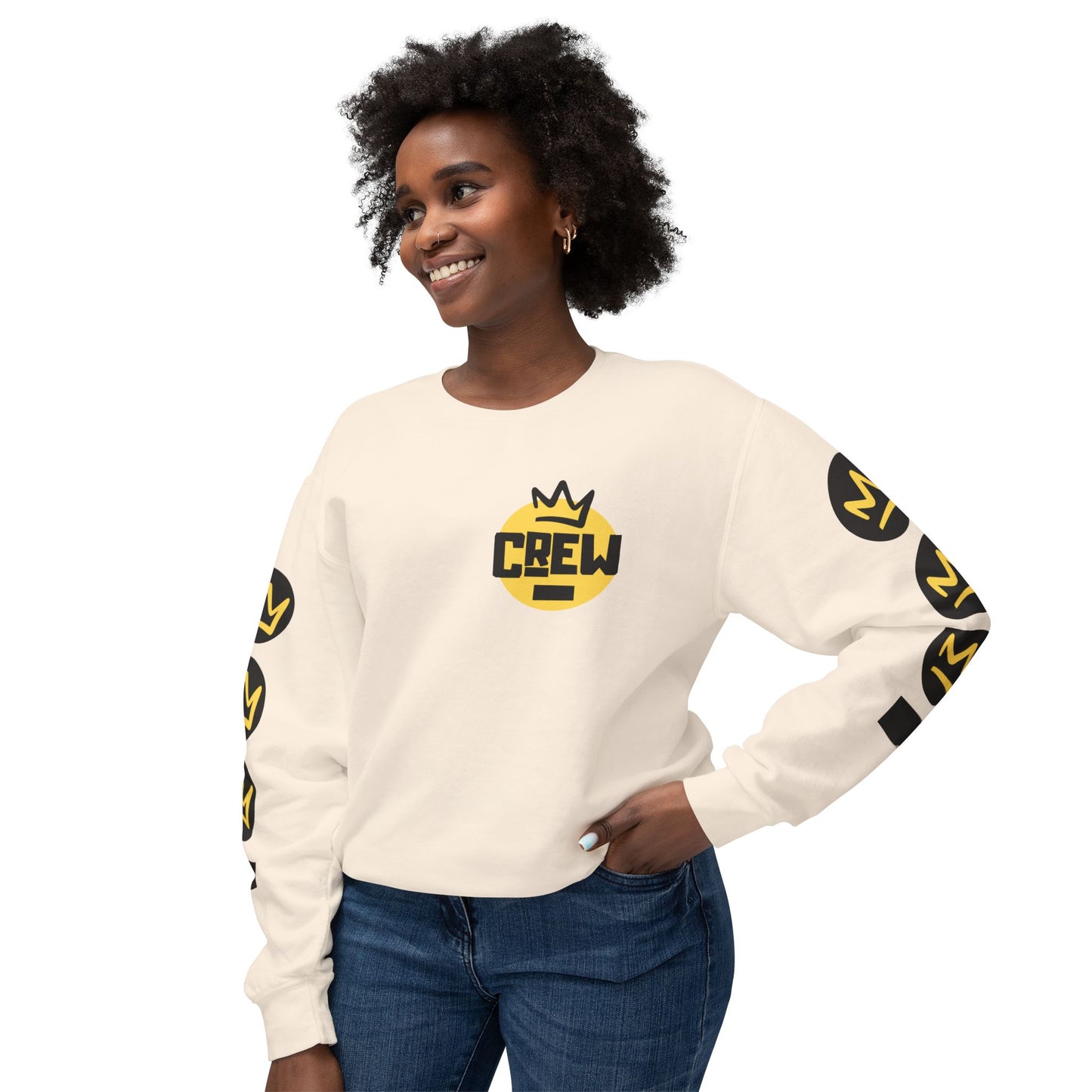"Full Out" Lightweight Crewneck Sweatshirt – Unisex Streetwear Pullover from the Full Out Premium Collection
