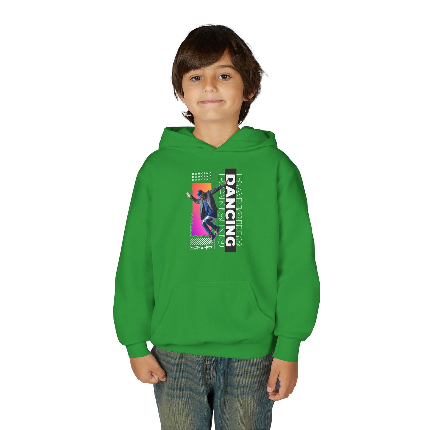 “Dancing” Male Dancer Streetwear Graphic | Unisex Youth Hoodie – Dance Hoodie for Kids & Young Performers