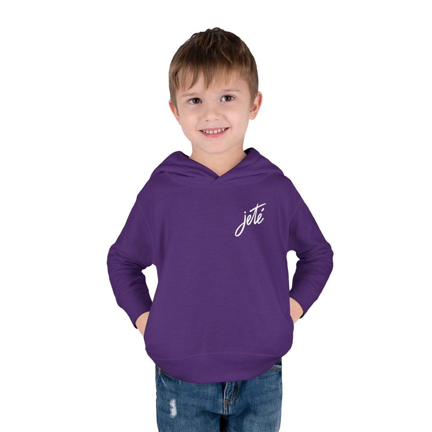 “Jeté” Official Logo | Ballet & Dance Hoodie for Kids & Young Dance Enthusiasts - Toddler Pullover Hoodie