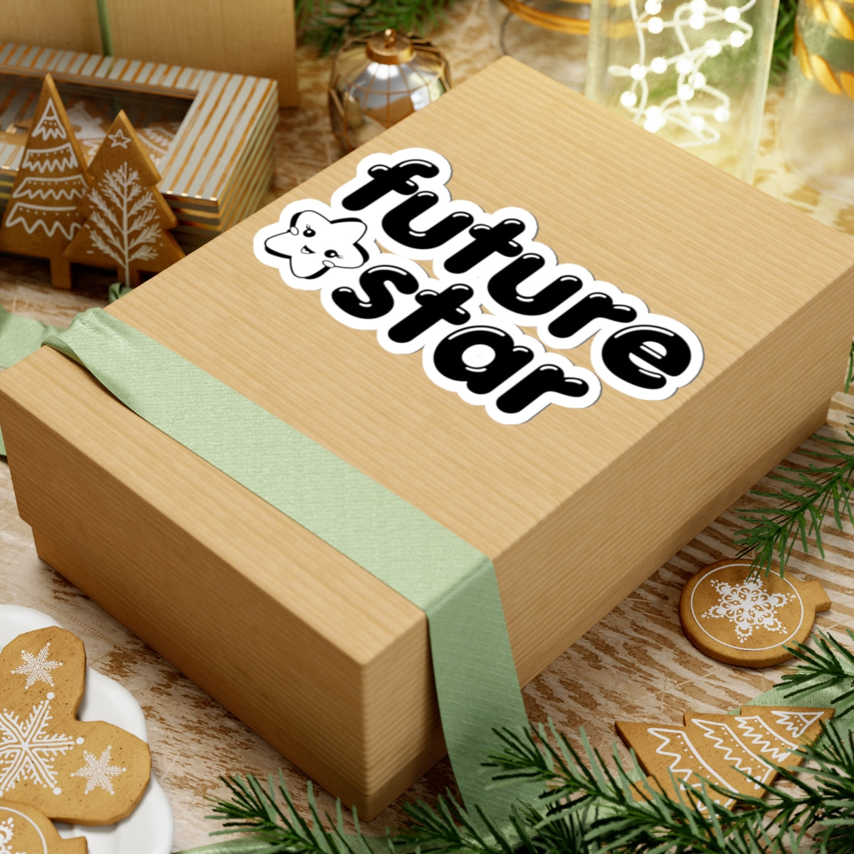 "Future Star" Kiss-Cut Sticker – Cute Dance-Themed Vinyl Sticker for Dancers, Performers, and Ballet Lovers